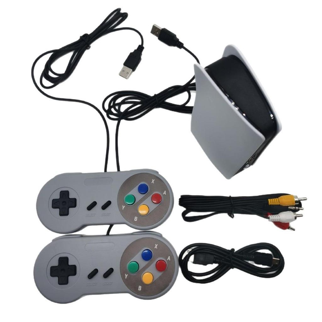Nostalgic Red & White NES TV Game Console with Mini PS5 Controller and AV Cable