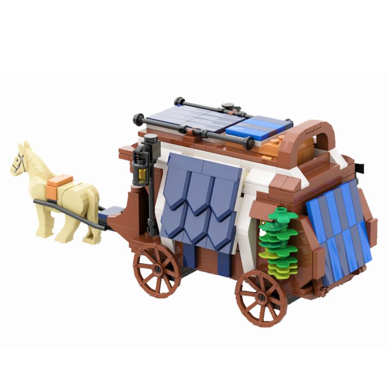 Buildmoc Technical Car Sportscar Skyline Camper Van Model MOC Set Building Blocks Kits Toys for Children Kids Gifts Car Bricks