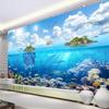 3D Photo Wall Paper Underwater World Island Landscape Mural Living Room Bedroom TV Background Decoration 3D Wall Painting