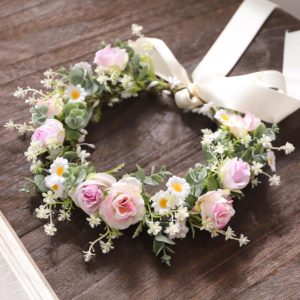 1Pcs 20CM Rose Artificial Flowers Garland for Wedding Wall Decoration Bride Home Decor Fake Flowers DIY Wreath Gifts Accessories