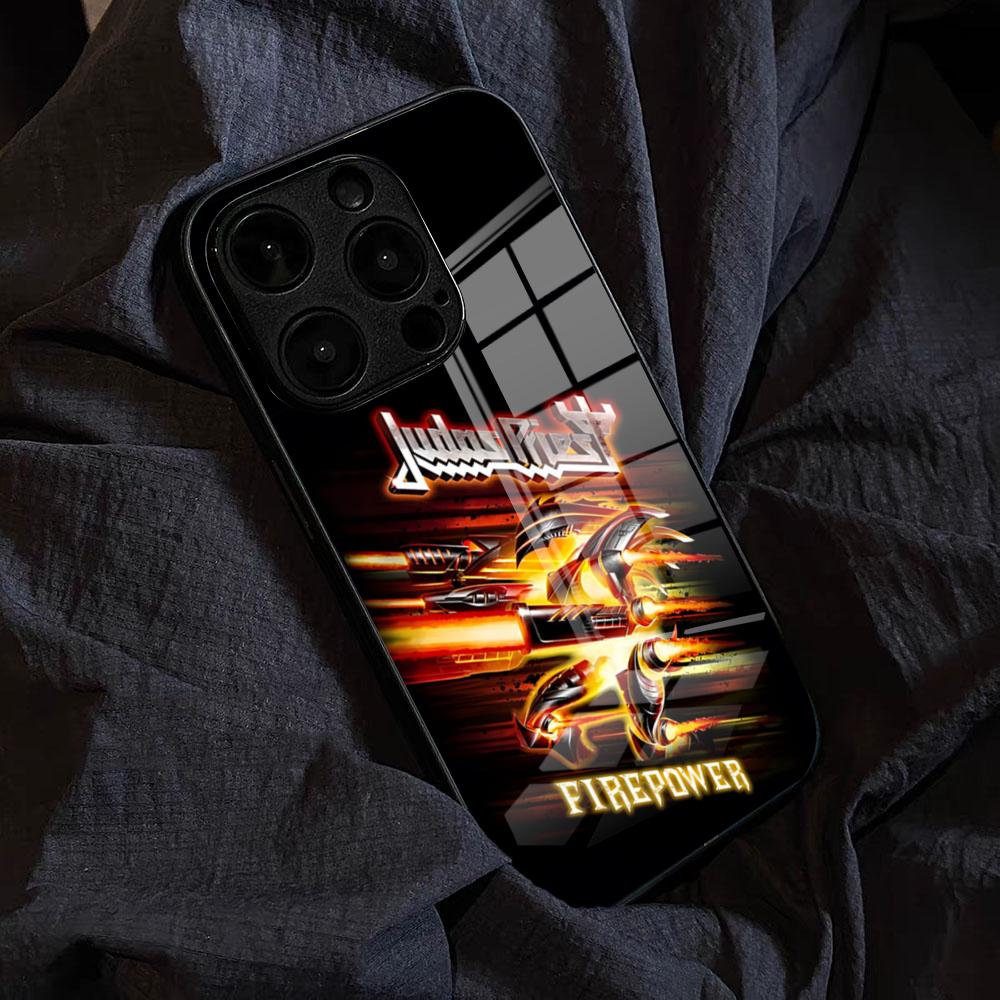 Band J-Judas Priest-Music Phone Case For IPhone 17 Pro Max 15 Pro 16 14 Plus 12 13 Mini 11 Pro Shockproof Glass Cover