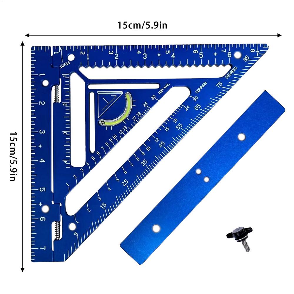 Innovative Rafter Square Tool Multi-purpose Carpentry Squares Right Angle Ruler Rafter Square  Woodworking Measurement Tool