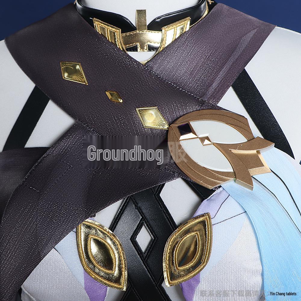 Genshin Impact Skirk & Tartaglia Cosplay Women's Costume Set