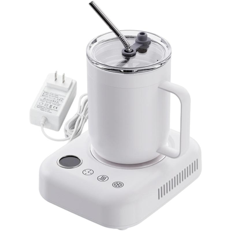 Refrigeration Coaster Heating and Cooling Beverage Plate Temperature Control Cup for Home Office Use Coffee Warmer 1