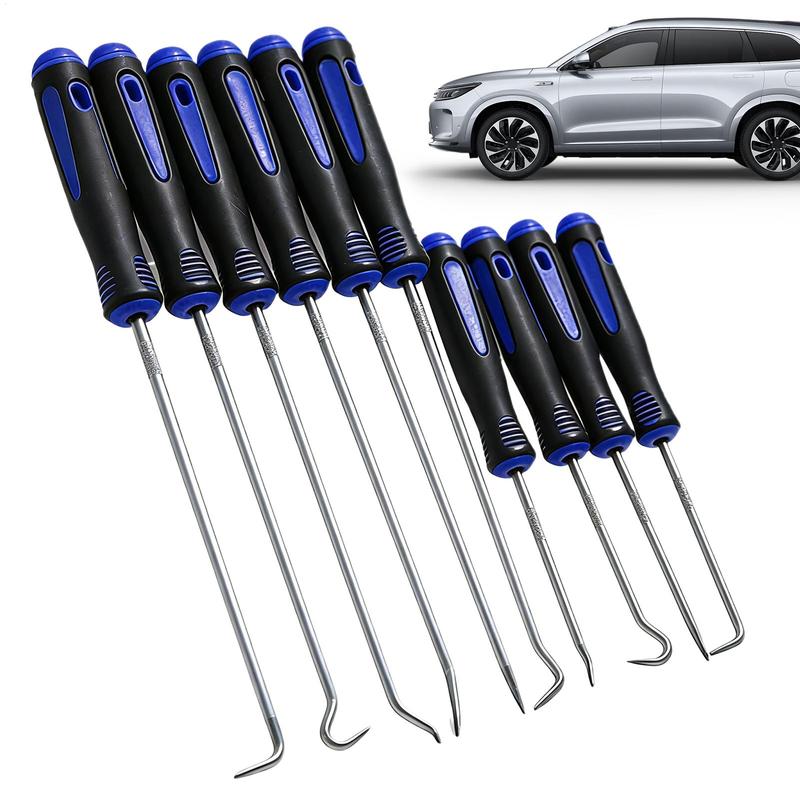 Hook Tool 10-Piece Maintenance Pick Tools Kit Maintenance Hook Kit for Automotive Mechanic Workshop Home Outdoor Industry Garage