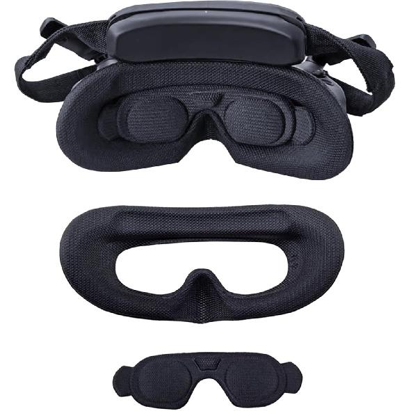 Goggles 3 Lens Protective Cover + Face Pad, Sponge Foam Padding Dustproof Eye Pad for DJI AVATA 2 Lens Protective Cover
