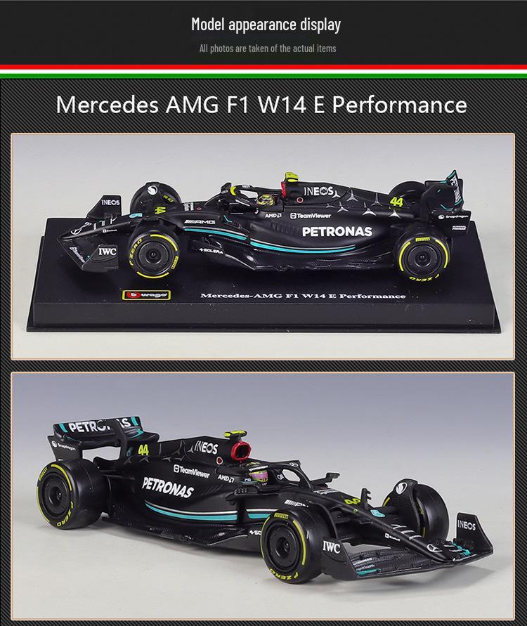 Bimego 1:43 Mercedes W15 F1 Racing Model with Acrylic Display Box