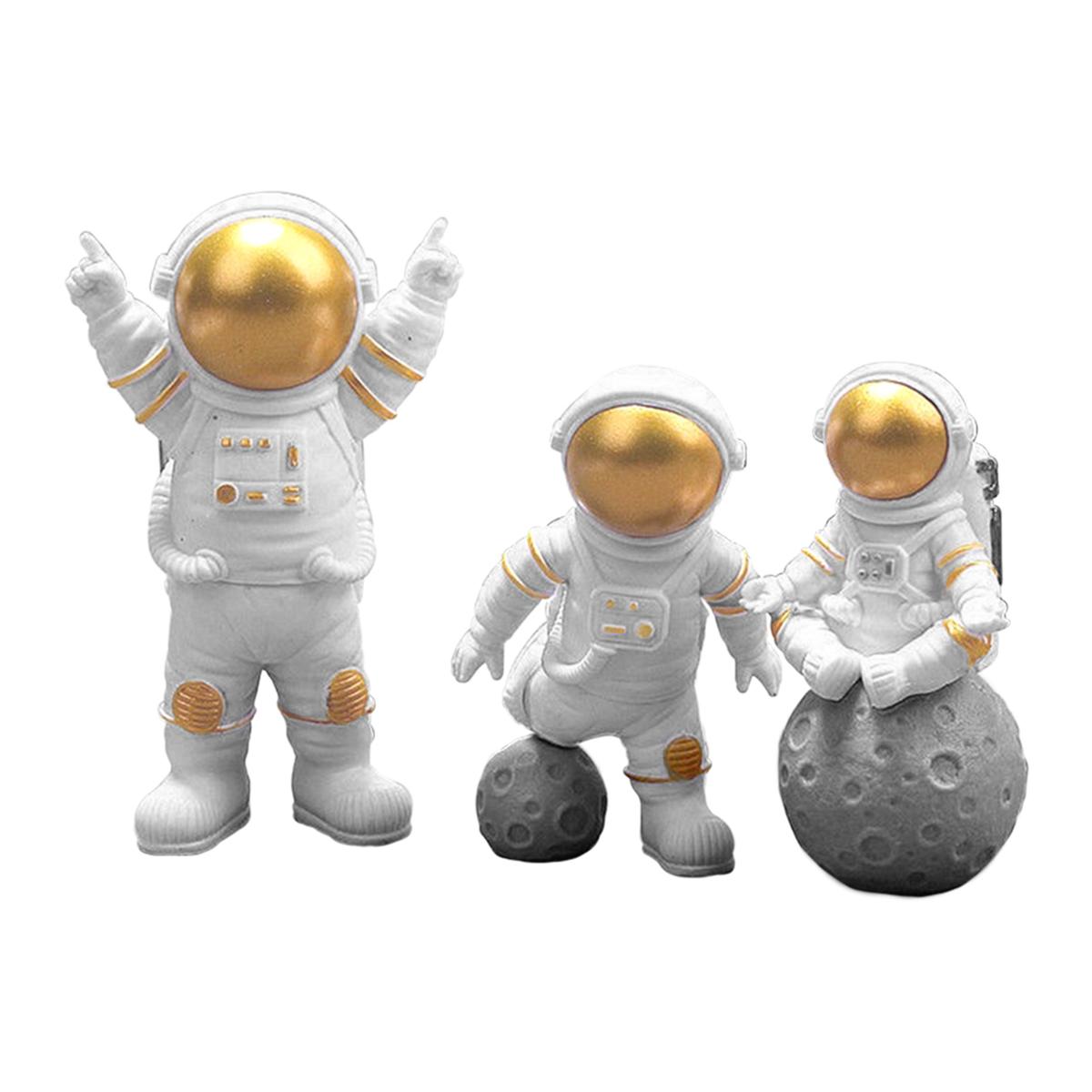 

3PCS Planet Series Theme Cake Topper Birthday Decoration Universe Space Planet Astronaut Cake Decoration Birthday Party Decor золотий