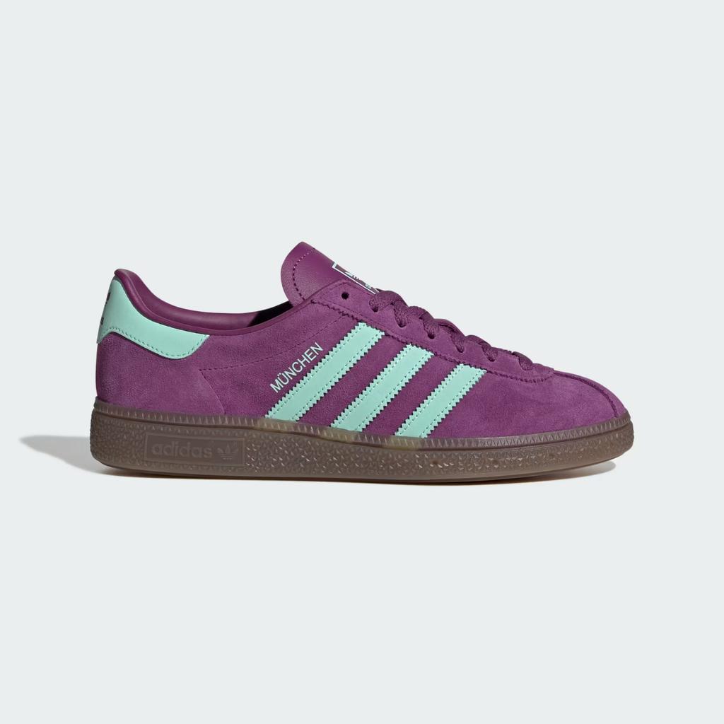 JS3995 adidas Originals Munchen Rich Mauve Clear Mint Gum (Men's)