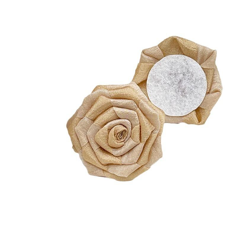 Dry Rose Fabric Camellia Hair Accessories Handmade Diy Three-Dimensional Flower Brooch Clothing Accessories Flowers