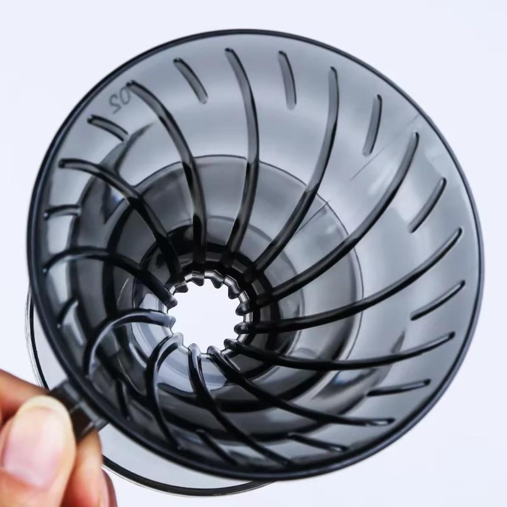 Plastic Coffee Filter Cup V shaped 60 Spiral Hand Filter New Coffee Hand Dripper  Party