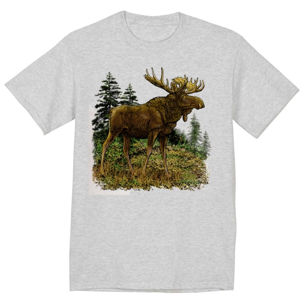 

Moose T-shirt Nature Wildlife Maine Vermont New Hampshire Canada Moose Gifts Unisex T-Shirt M