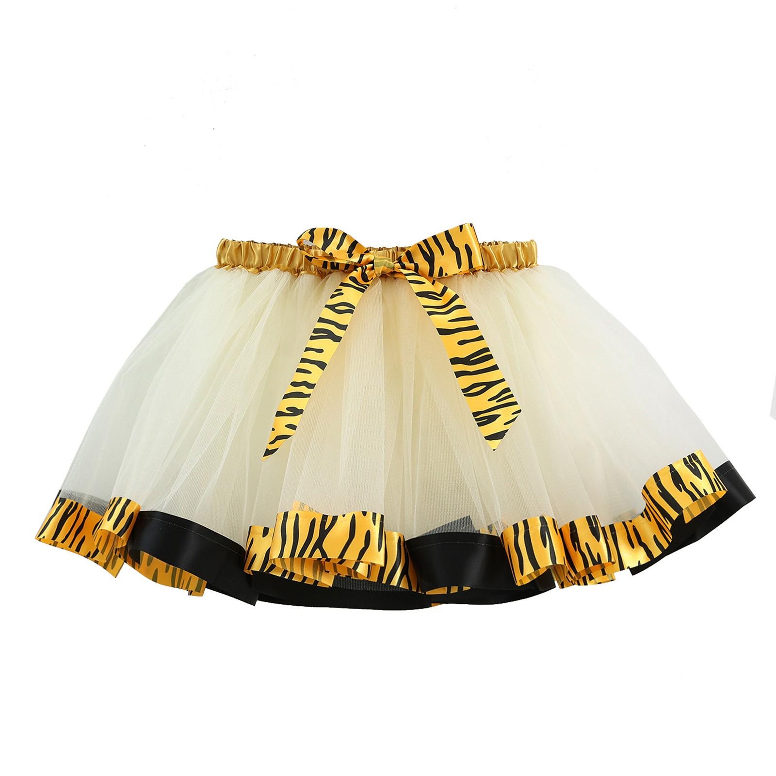 

Юбка принцессы с анималистичным галстуком для девочек S жёлтый