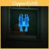 Night Halloween Glow Wall Sticker With Girl Holding Hands For Living Room Decor