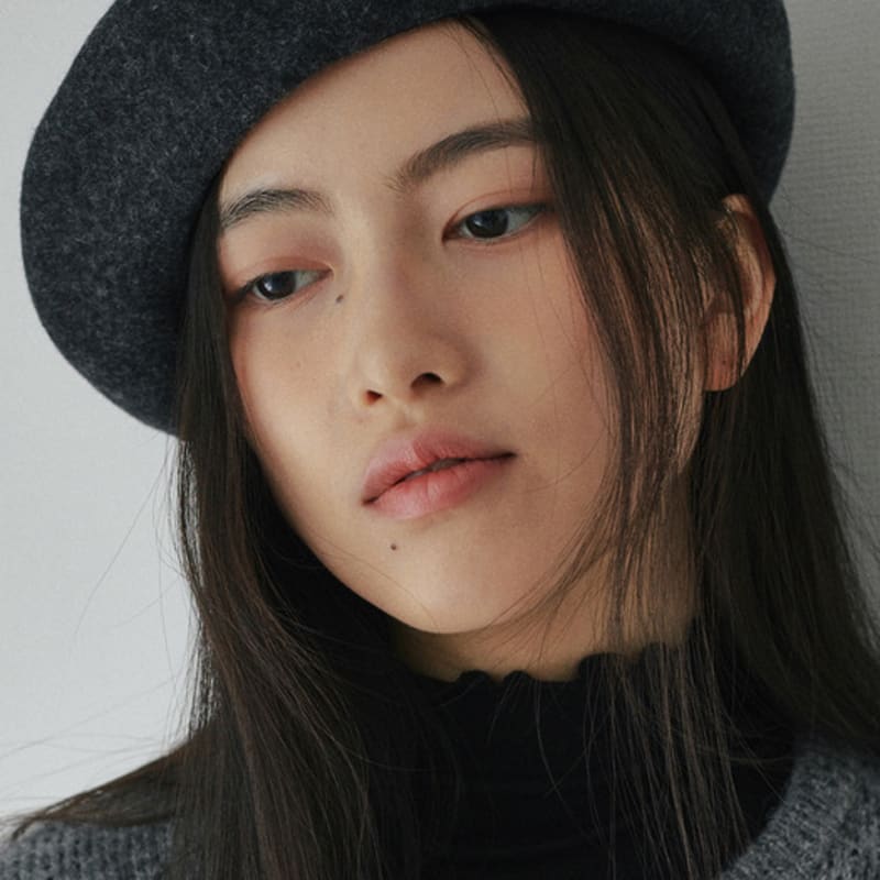 BELLOL Embroidry Wool Beret SKY