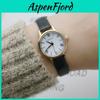 Student Retro Quartz Watch With Leather Strap For High School Teens