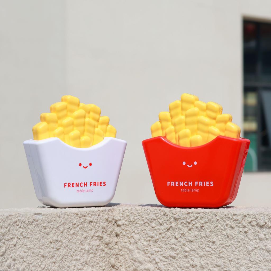 Pommes Frites Nachtlicht Kreativ Niedlich Cartoon Atmosphäre Lampe Schreibtischlampe Mit Verstecktem Spitzer Kinder Leuchtendes Spielzeug Geschenk
