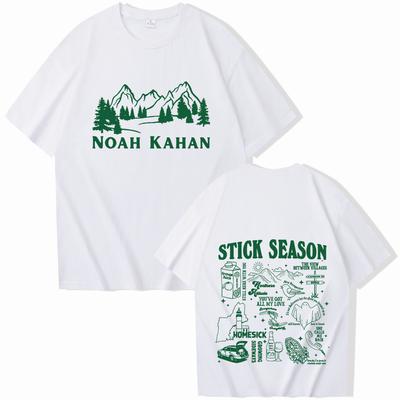 Noah Kahan Stick Season 2025T-shirt Women O-neck Summer Casual Shirt T Shirt T Shirt for Men Regular Printing
