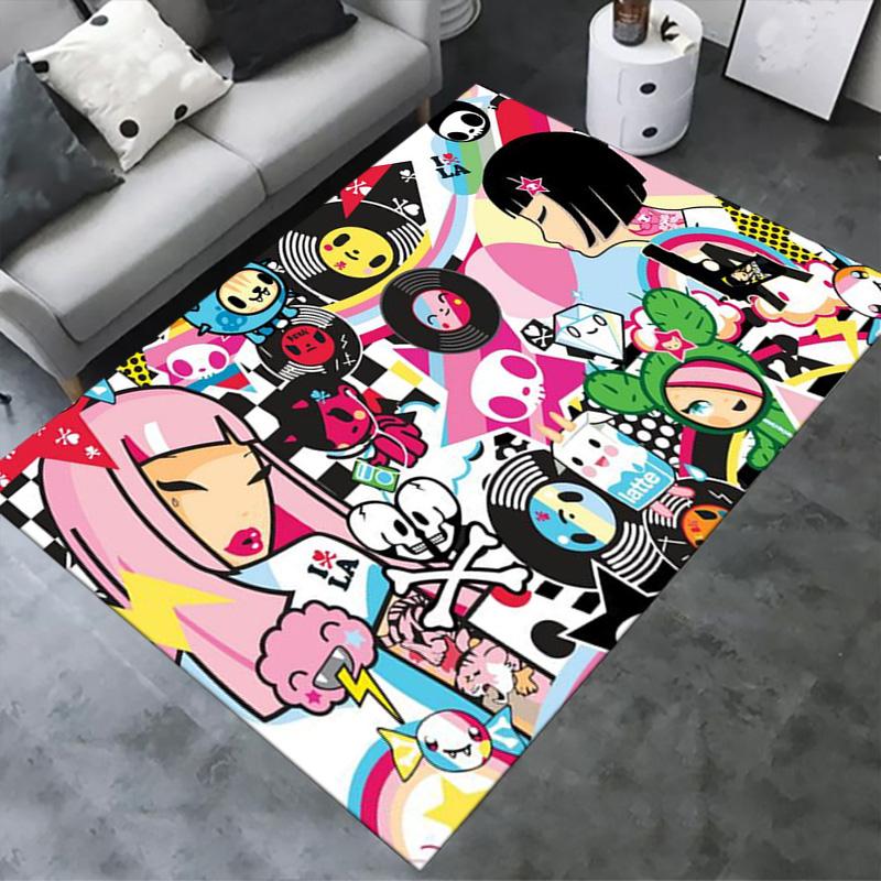 Tokidoki Anime Carpet Rug for Living Room Bedroom Home Sofa Decoration,Kids Play Non-slip Floor Mat