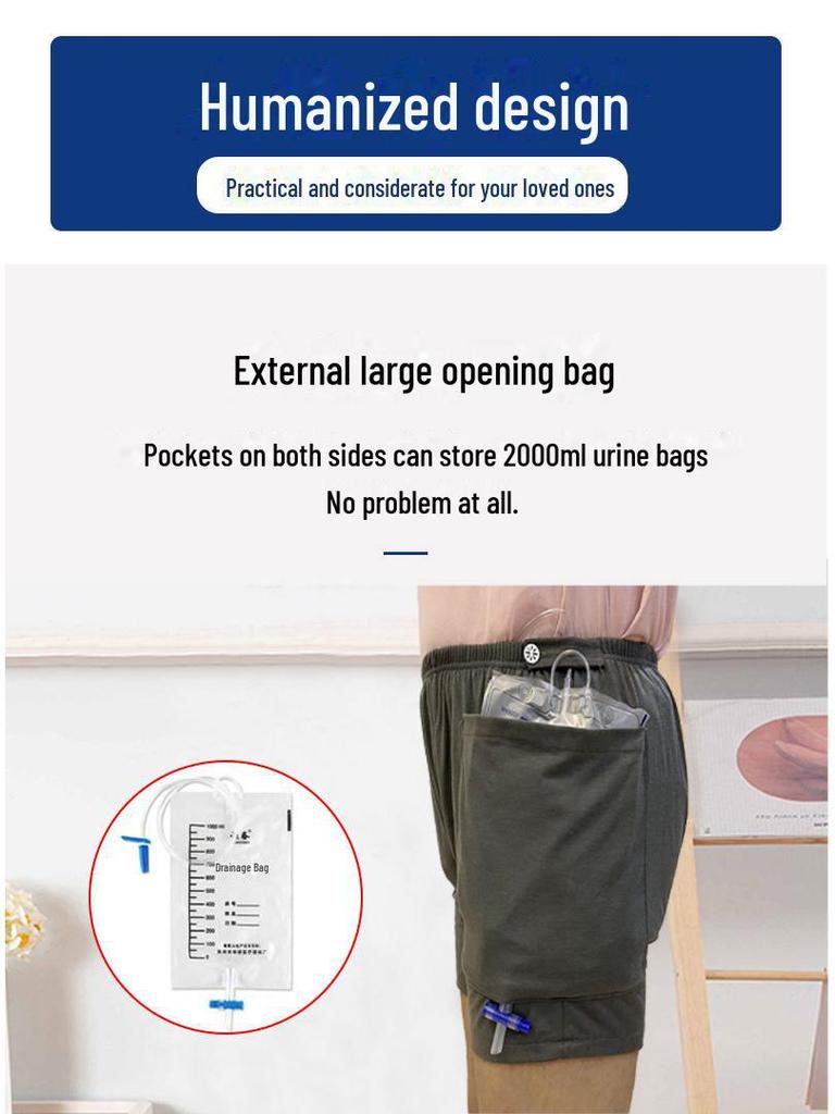 Ganzjährige Stomahosen für ältere, bettlägerige und inkontinente Männer und Frauen