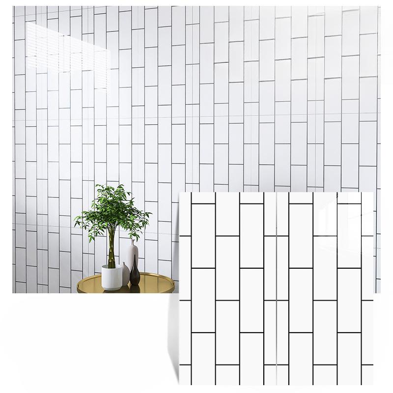 600mm×300mm Marmor Kjøkken Oljebestandig Film Komfyr Vanntett Fuktsikker Selvklebende Tapet Benkeplate Skap Renovering Fliseklistremerke