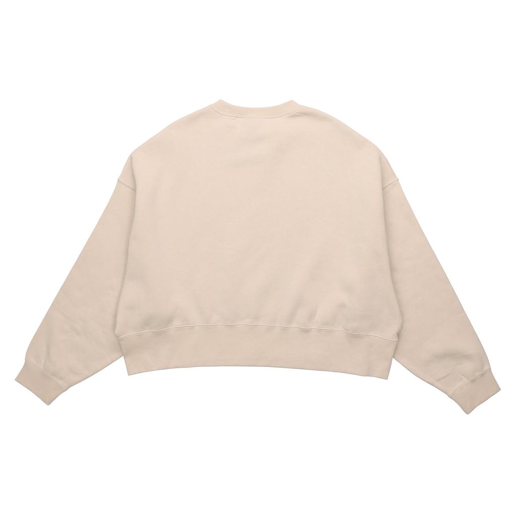 Nike Sweatshirts Women's Ecru Crew Neck Moderate Regular CK0168-140