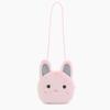 Módní dětská crossbody taška s motivem malého pandího kočky, peněženka na mince pro dívky