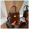 Suede Bag Women's Autumn and Winter New Niche Matte Retro Messenger Bag Bucket Bag