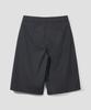 Age O.D. Double-Pleated Bermuda Slacks [Charcoal Stripe]