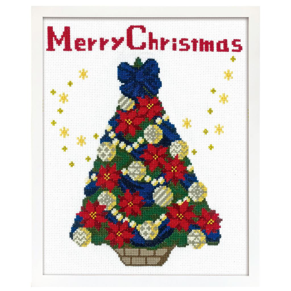 Olympus Thread Embroidery Kit Christmas Tree X-107