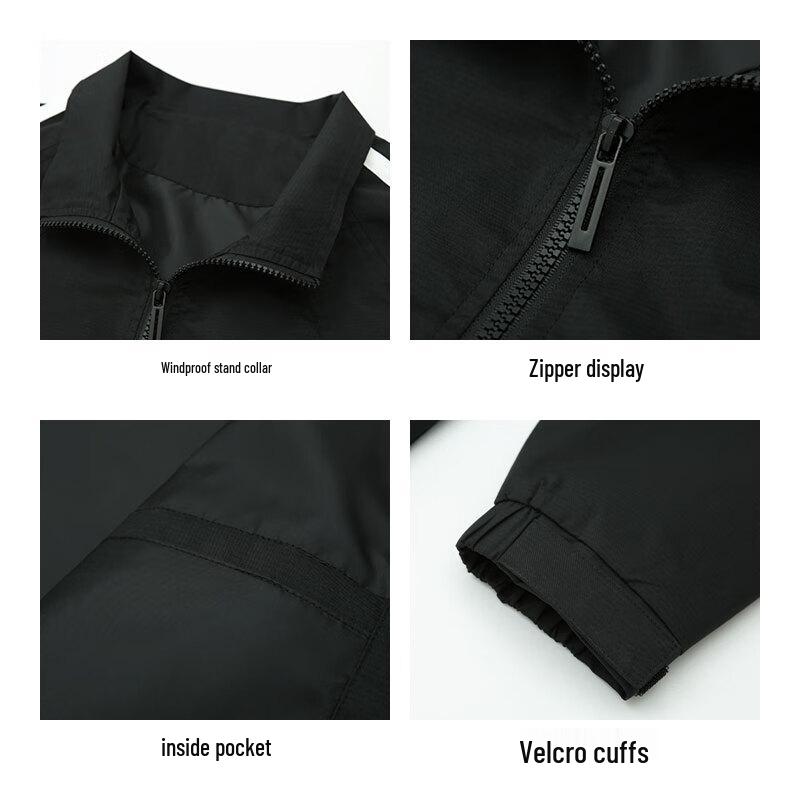 EASTERN CAMEL Men's Stand Collar Outdoor Windbreaker Jacket