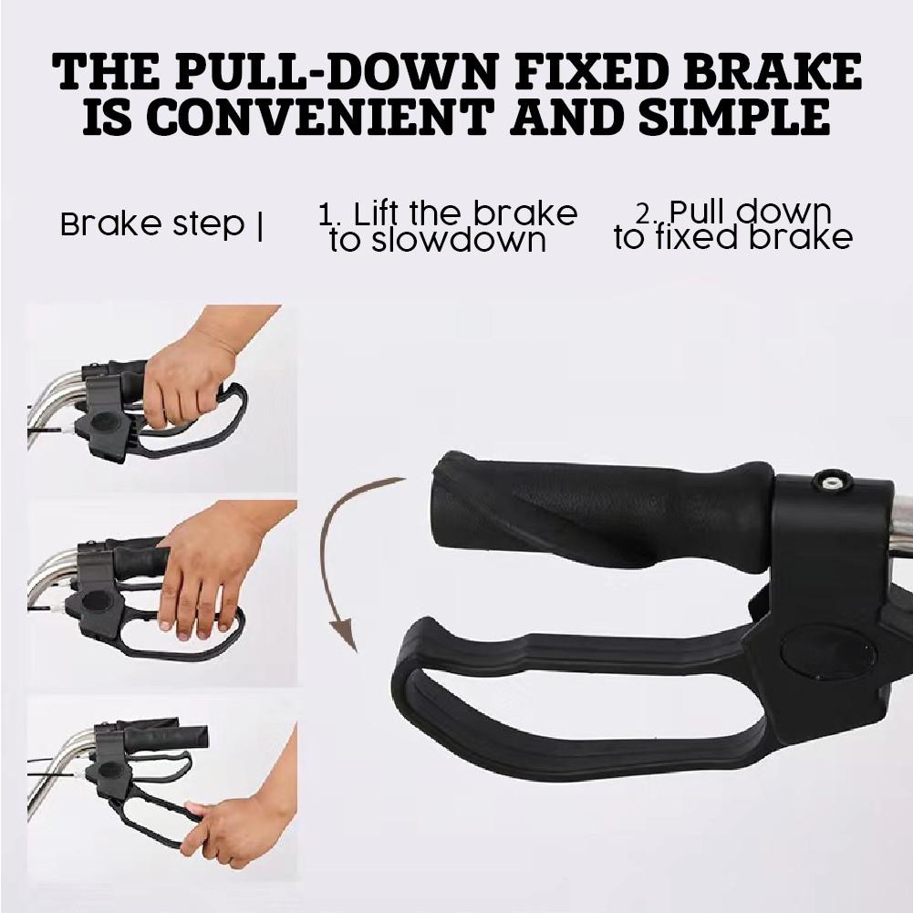 Rollator Walker Adult Wheelchair Pasar Lightweight Tongkat Roda Kaki Empat Foldable Walking Frame With Seat and Wheel