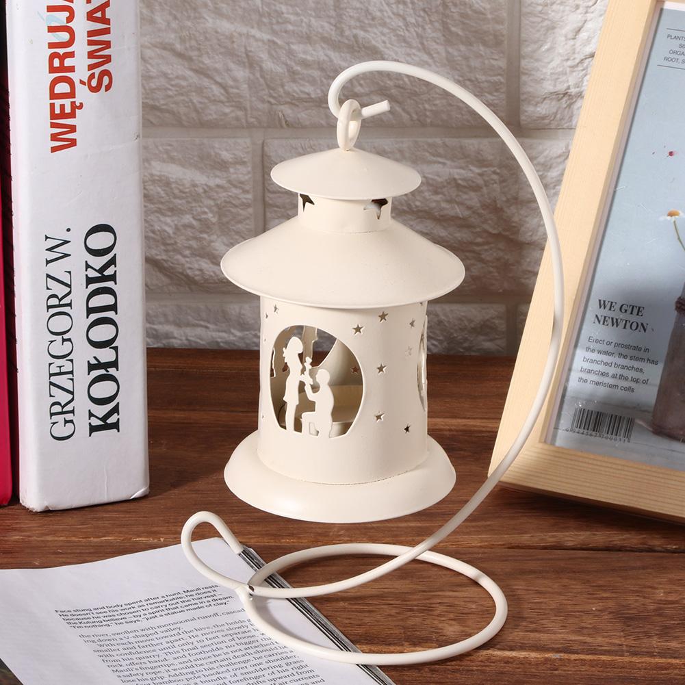 Lover Decor Hollow Out Candlestick Hanging Candle Holder Household Decoration Ornament