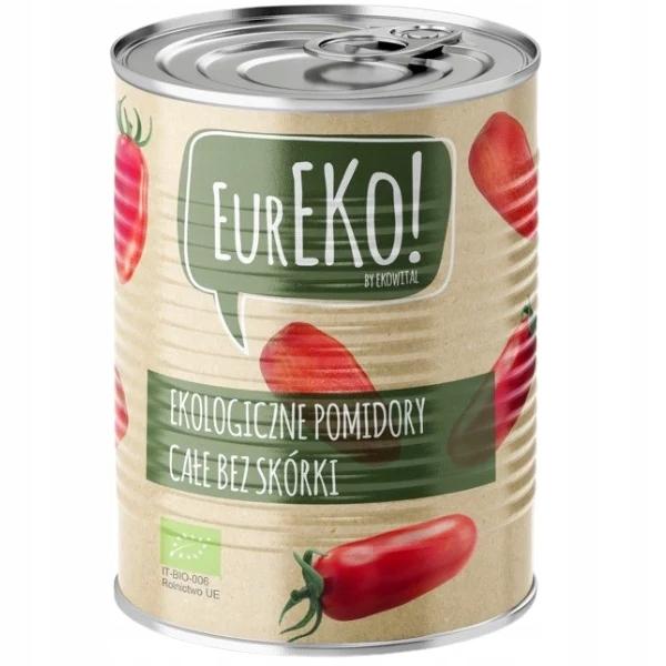 Whole Peeled Organic Tomatoes 400 G - Eureko