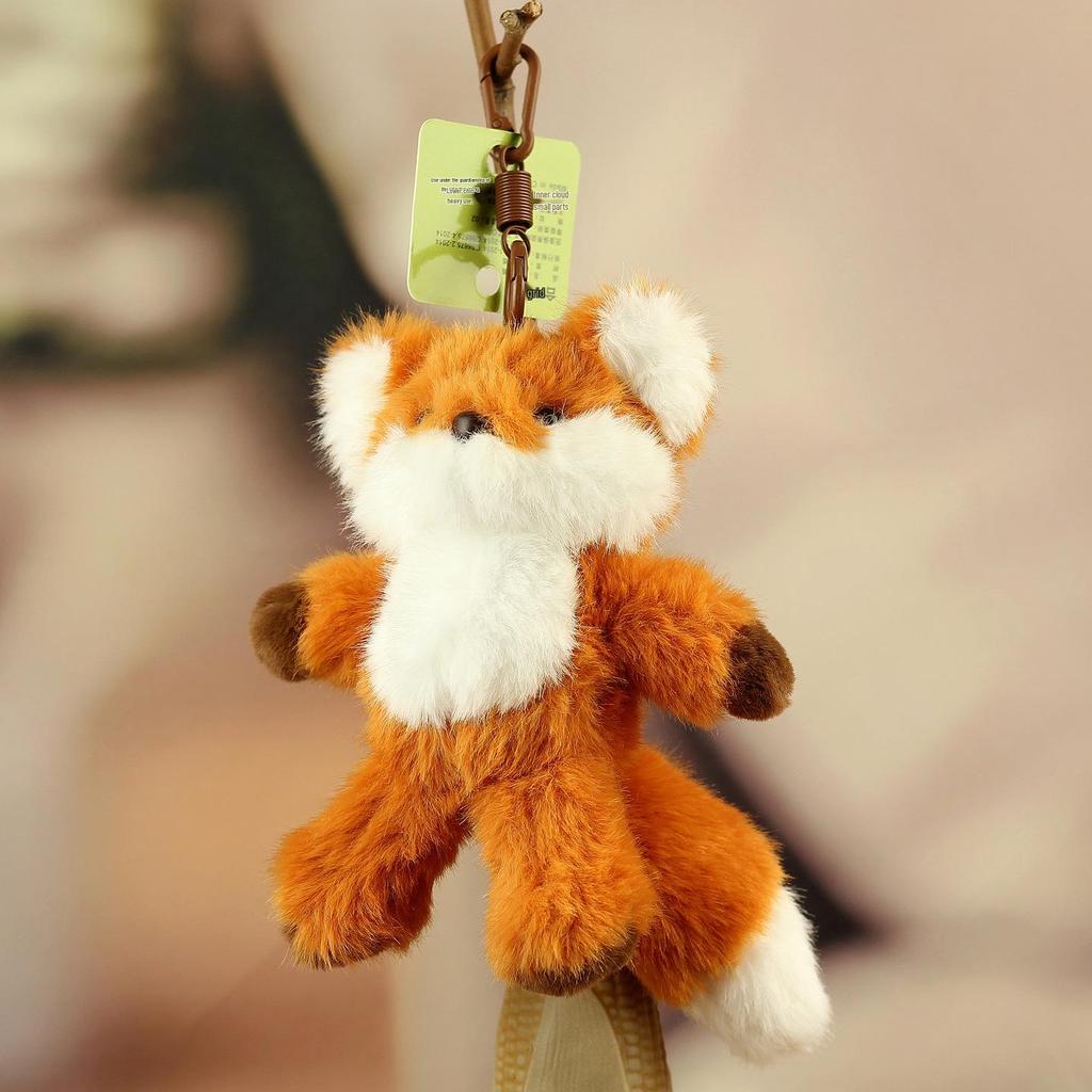 Entzückender Fuchs Plüsch Schlüsselanhänger: Süßes Anhänger-Spielzeug und Geschenk