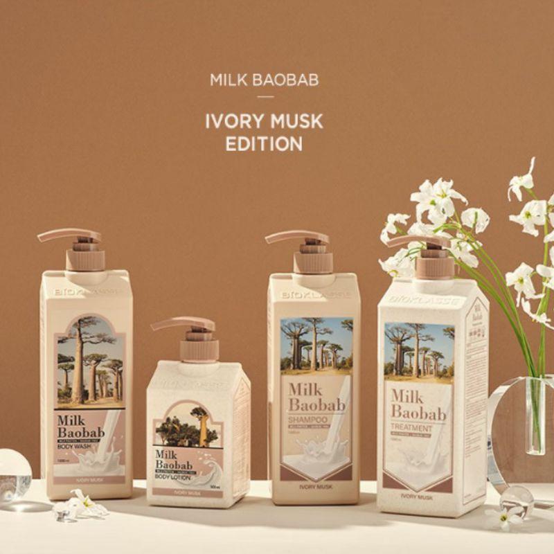 Milk Baobab Body Wash Ivory Musk 1L – Moisturizing Musk Body Cleanser