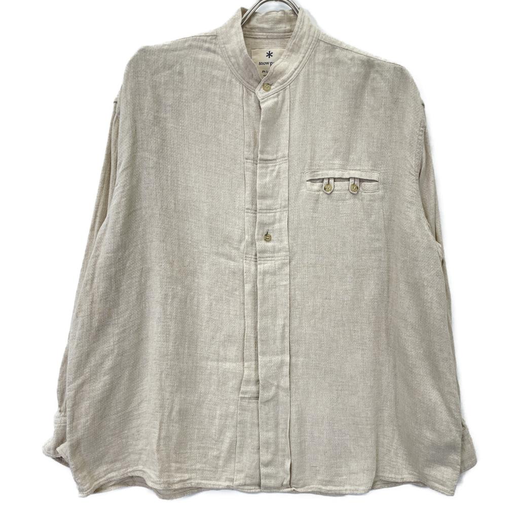snowpeak Ivory linen cotton shirt tops S off whiteUsed