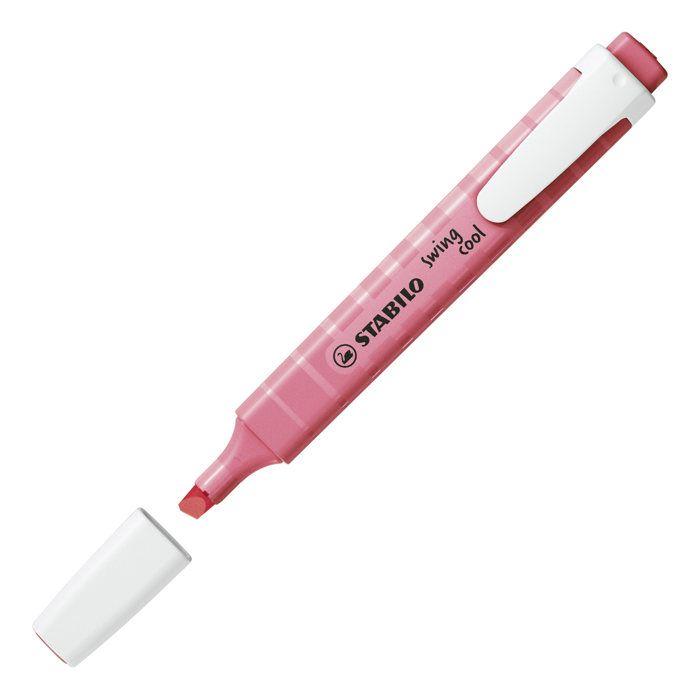 Pochette x 4 STABILO swing cool Pastel - citron vert + rose + bleu + corail - Carton de 5 pièces