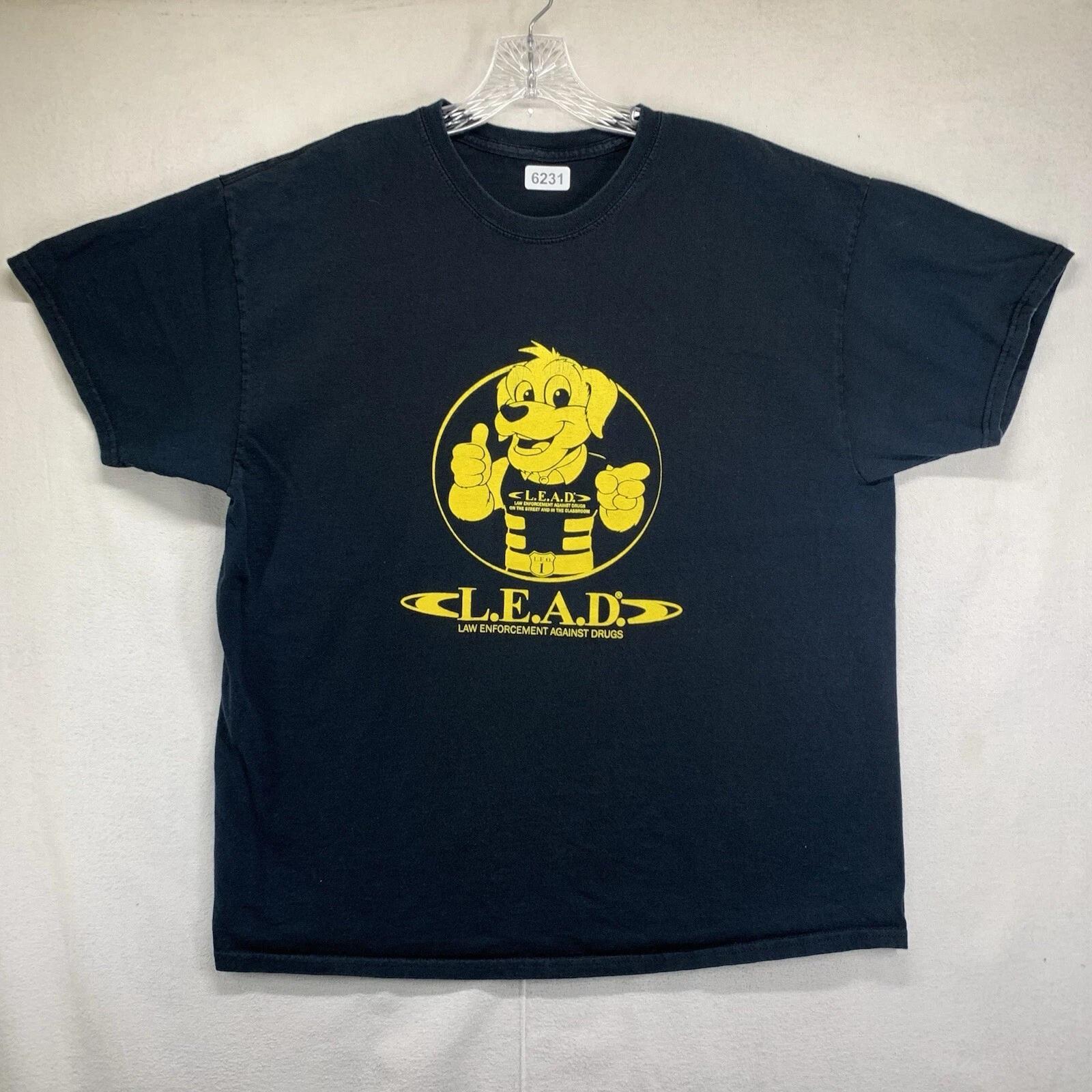 Vintage DARE Type T Shirt Mens Size Large Law Enforcement Against Drugs LEAD M