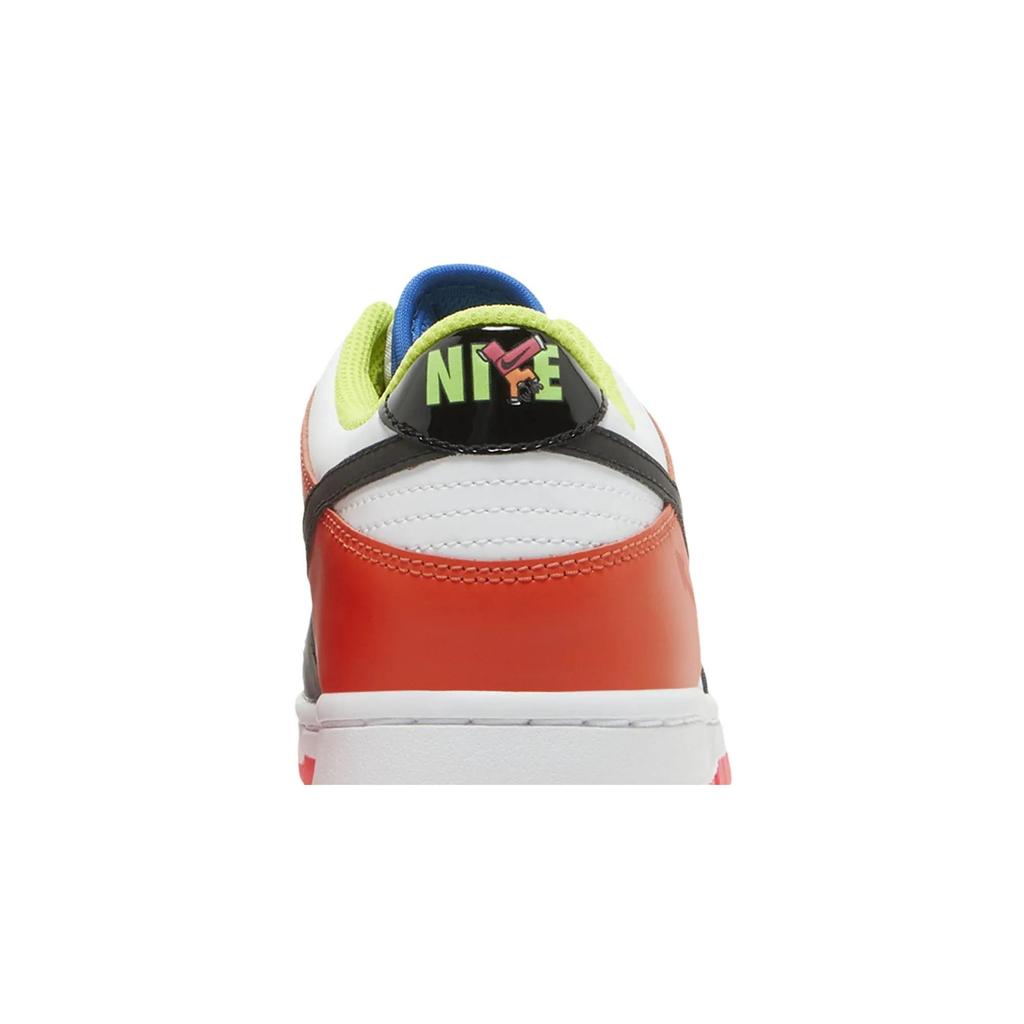 Nike Dunk Low Grade School 'Cartwheel' (Unisex) White / Black / White / Signal Blue Kids' Skateboarding Shoes DV1752 101