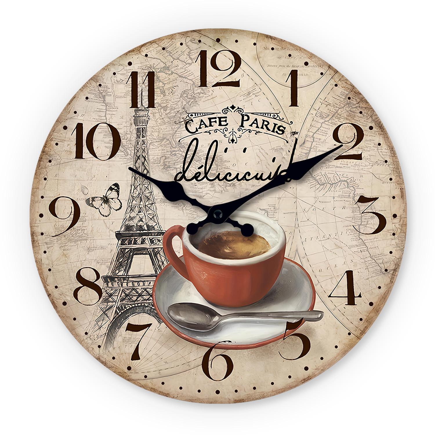 High-Quality French High-Quality Retro High-Quality Paris High-Quality Eiffel High-Quality Tower High-Quality Coffee High-Quality Cup High-Quality (as the picture,10Inch)