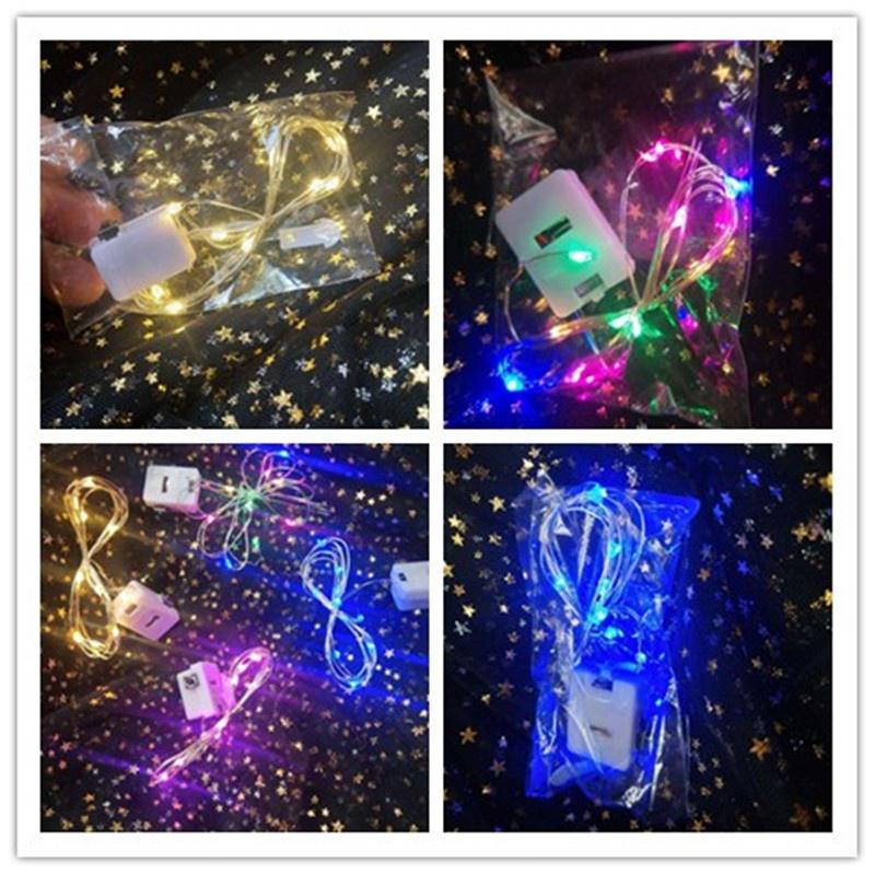 1m / 2m LED Light String for Christmas Garland, Party, Wedding Decoration, Christmas Tree, Flash Fai
