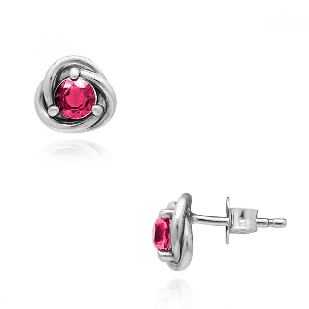 

Pandora 292334c05 Moment October Birthstone Pink Eternity Circle Stud Silver Earrings 292334C05