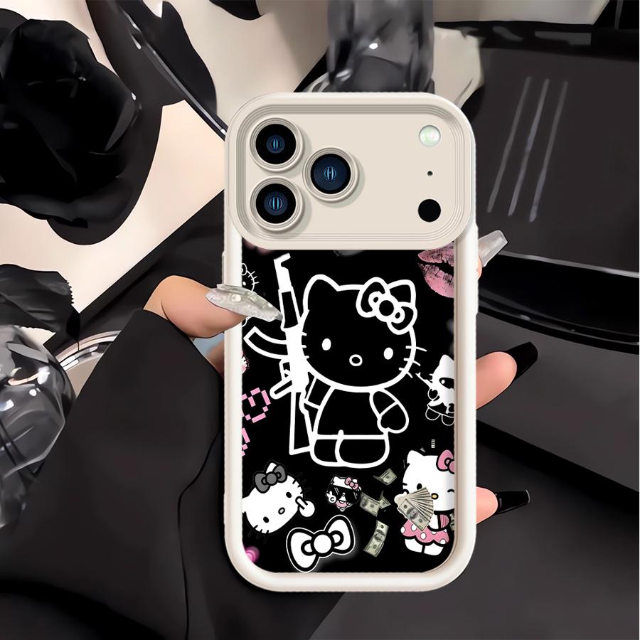 Ak47 K-Kittys Cat Phone Cover Case for Apple iPhone 17 Pro Max 13 Mini 14 Plus 16e XS XR 16 Air 15 11 12