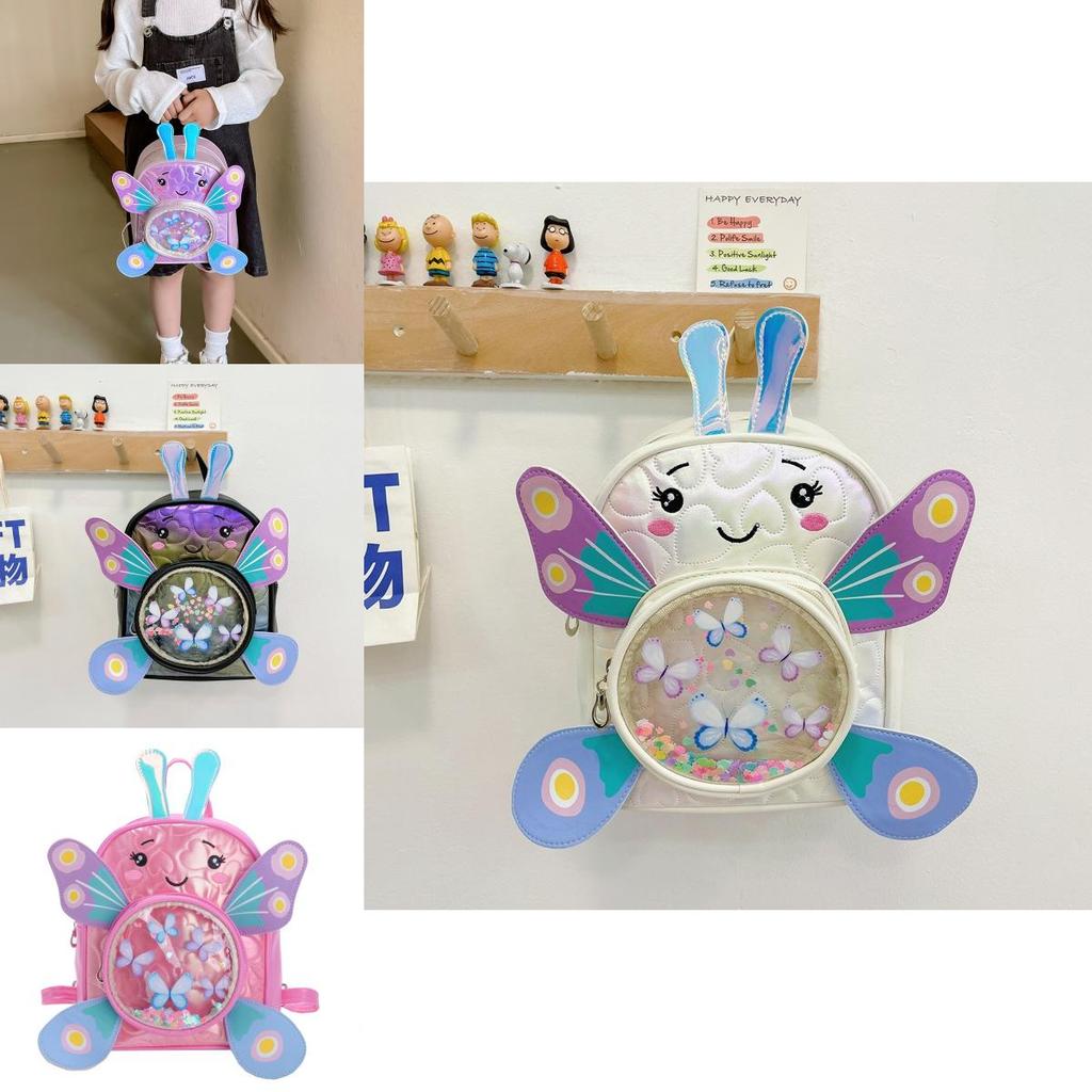 Childrens Butterfly Backpack With Sequin Design For Preschool And Outdoor Activities