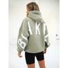 Women's Crew Neck Long Sleeve Letter Printed Oversized Sweatshirt Casual Top