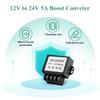 MZHOU 24v 5A To DC 12v Step Boost To 24V 5A 120W Max Variable Voltage Current Adapter Voltage Regulator Converter Transformer for Solar Power DIY