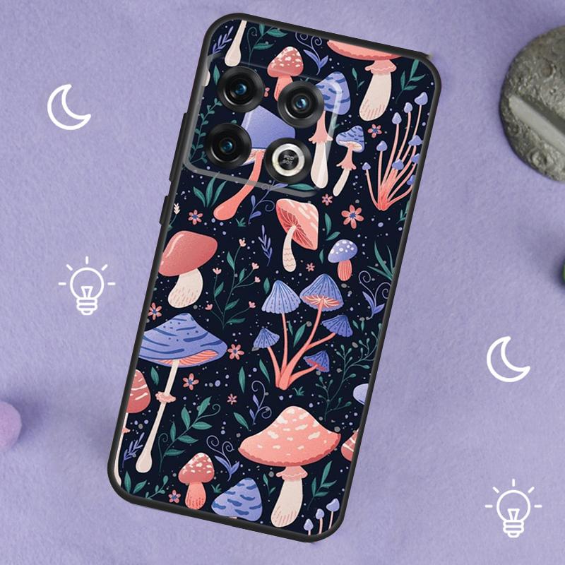 Trippy Mushroom Case For OnePlus 13R 12R 10R 13T 15 13 12 11 8T 10T Nord CE 4 3 2 Lite N20 N30 Nord 5 Cover