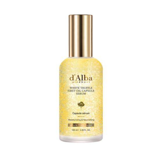

d alba Piedmont White Truffle First Oil Capsule Serum 100ml - Korean Glowing Skin Booster | Deep Hydration Serum | White Truffle Glow