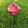 Wavy Curved Petal Bird Feeding Station Large Capacity Garden Bird Basin  Garden Ornament